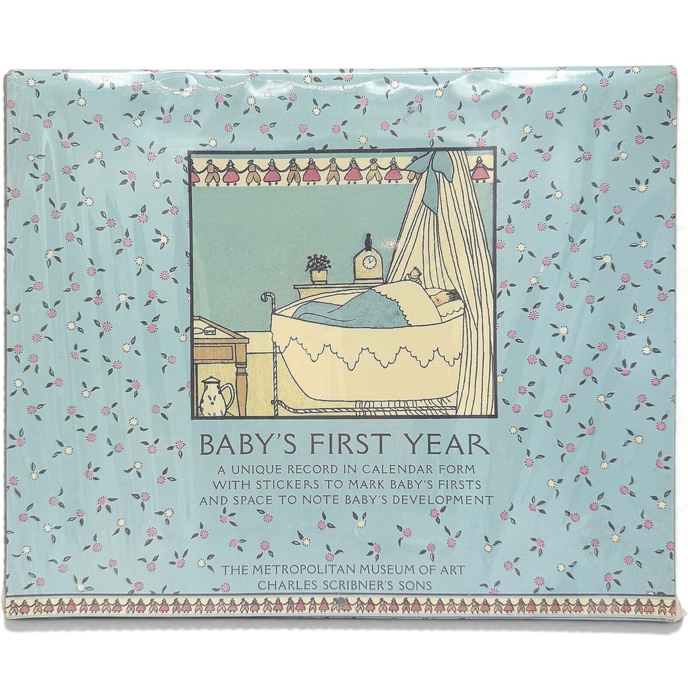 1984 Baby's First Year Calendar Book Met Museum Baby Memory Le Journal de Bébé